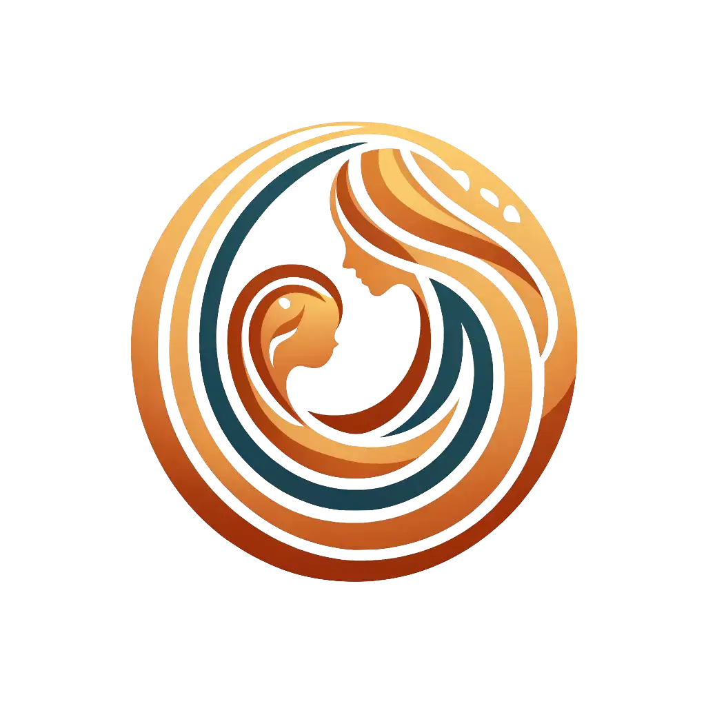 Yogic parenting — mother and child emblem